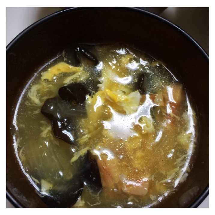 マギーブイヨンで中華風オニオンスープ